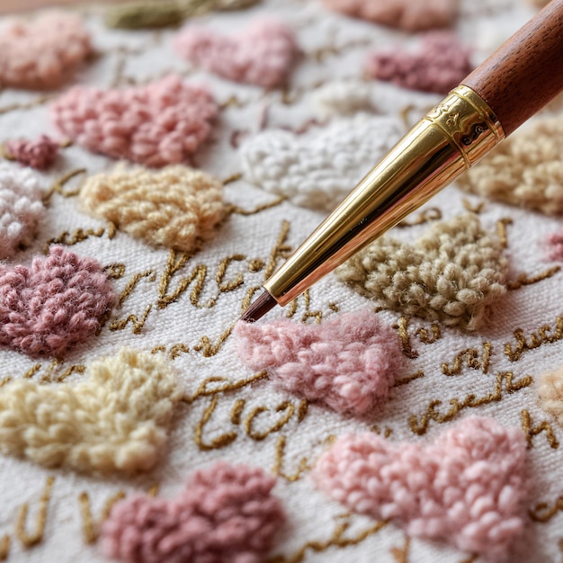 Ręcznie wyszywane inicjały